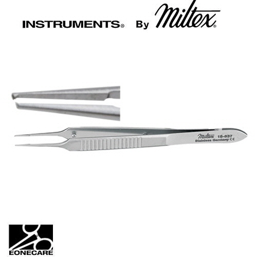 [Miltex]밀텍스 McPHERSON Micro Corneal Suturing Forceps #18-837 3-1/2&quot;(8.9cm),straight,0.2mm