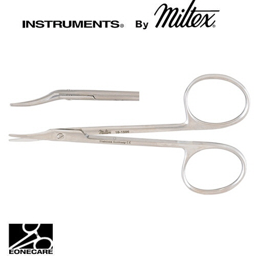 [Miltex]밀텍스 McGUIRE Corneal Scissors #18-1596 4-1/8&quot;(10.5cm),leftcurved,blunt tips
