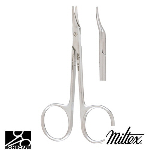 [Miltex]밀텍스 McGUIRE Corneal Scissors #18-1594 4-1/8&quot;(10.5cm),rightcurved,blunt tips