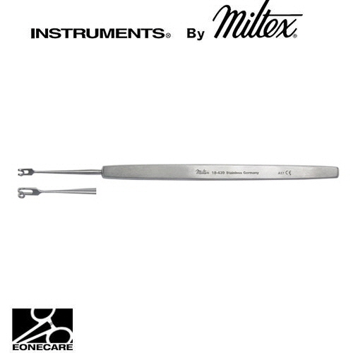 [Miltex]밀텍스 McGANNON Hook &amp; Retractor #18-439 5&quot;(12.7cm),fenestrated blade2.5mm wide