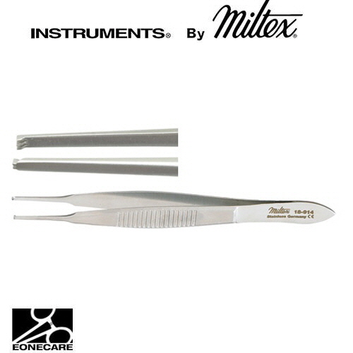 [Miltex]밀텍스 LESTER Fixation Forceps #18-914 delicate 2 x 3 teeth,1.0mm wide3-3/4&quot;(9.5cm)