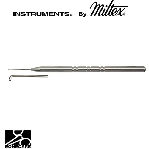 [Miltex]밀텍스 JAFFE Lens Manipulating Hook #18-456 4-1/2&quot;(11.4cm)0.15mm diameter blunt tip,angled