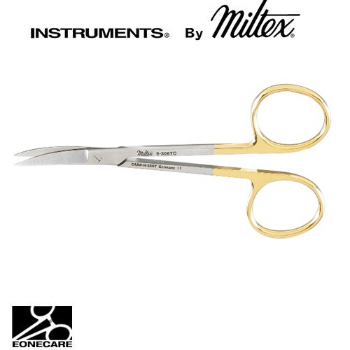 [Miltex]밀텍스 Iris Scissors,Tungsten Carbide #5-306TC 4-1/2&quot;(11.4cm),curved