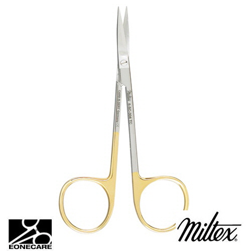 [Miltex]밀텍스 Iris Scissors,SuperCut &amp; Tungsten Carbide #5-SC-304TC 4-1/2&quot;(11.4cm),straightone micro fine serrated blade