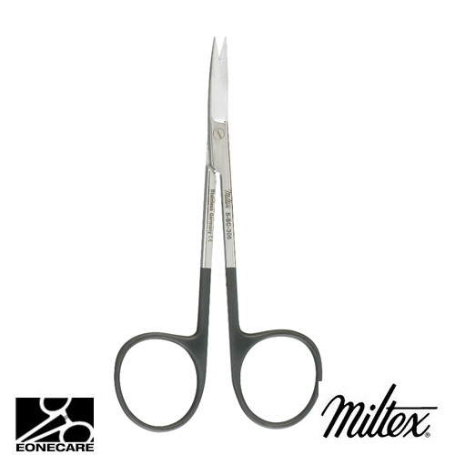 [Miltex]밀텍스 Iris Scissors,SuperCut #5-SC-306 4-1/2&quot;(11.4cm),curvedone micro fine serrated blade